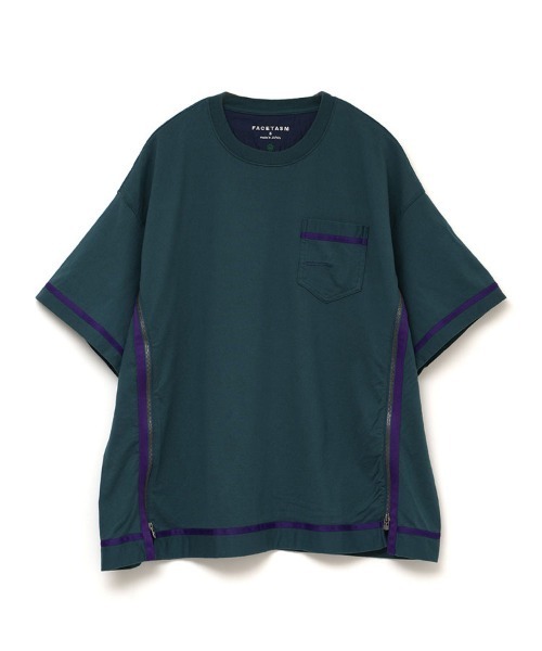 STYLISE（スタイライズ）の「【FACETASM】CURVY SLIT BIG TEE / 4カラー [MYK-TEE-01]（Tシャツ/カットソー・メンズ・グレー/ホワイト/ブラウン/グリーン・5）」の4枚目の写真