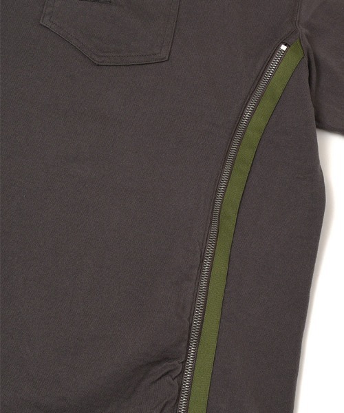 STYLISE（スタイライズ）の「【FACETASM】CURVY SLIT BIG TEE / 4カラー [MYK-TEE-01]（Tシャツ/カットソー・メンズ・グレー/ホワイト/ブラウン/グリーン・5）」の17枚目の写真