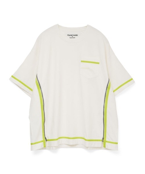STYLISE（スタイライズ）の「【FACETASM】CURVY SLIT BIG TEE / 4カラー [MYK-TEE-01]（Tシャツ/カットソー・メンズ・グレー/ホワイト/ブラウン/グリーン・5）」の19枚目の写真