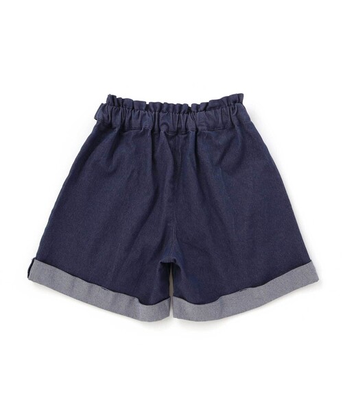 BeBe Petits Pois Vert(ベベプチポワヴェール)の「【店舗限定】裾折り返しデニムショートパンツ(95~160cm)(デニムパンツ・キッズ・ネイビー/グレー・120cm/150cm/160cm/140cm/110cm/130cm)」の14枚目の写真