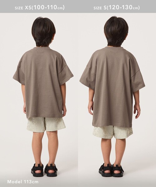 UNIVERSAL OVERALL(ユニバーサルオーバーオール)の「【別注】<UNIVERSAL OVERALL>グラフィック プリント Tシャツ / キッズ 100cm-130cm(Tシャツ/カットソー・キッズ・ホワイト/ダークブラウン/ダークグレー・S(120-130cm)/XS(100-110cm))」の22枚目の写真