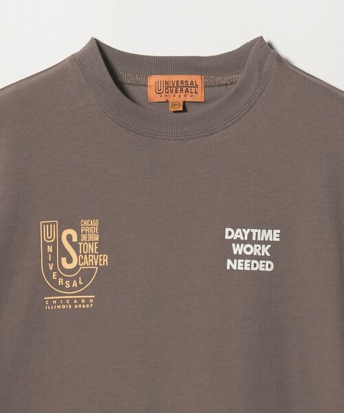 UNIVERSAL OVERALL(ユニバーサルオーバーオール)の「【別注】<UNIVERSAL OVERALL>グラフィック プリント Tシャツ / キッズ 100cm-130cm(Tシャツ/カットソー・キッズ・ホワイト/ダークブラウン/ダークグレー・S(120-130cm)/XS(100-110cm))」の13枚目の写真