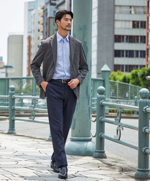 SHIPS(シップス)の「SHIPS:〈FUNCTION〉MADE IN JAPAN ジャージー ライト メランジ ジャケット(テーラードジャケット・メンズ・チャコールグレー・MEDIUM/LARGE)」の21枚目の写真
