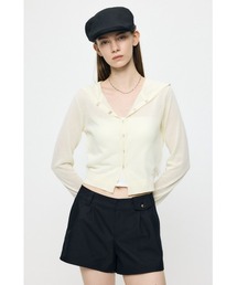 MOUSSY | SHEER HOOKED カーディガン(カーディガン/ボレロ)