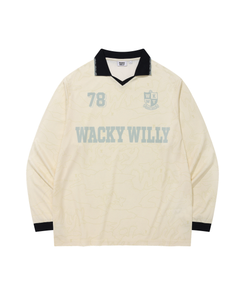 Wacky WiLLy(ワッキーウィリー)の「WKWY 長袖Tシャツクリーム(Tシャツ/カットソー・メンズ・その他・SMALL/MEDIUM/LARGE/X-LARGE)」の1枚目の写真