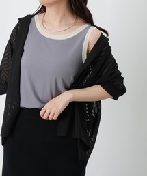 LC/LLL チュールパイピングタンクトップ