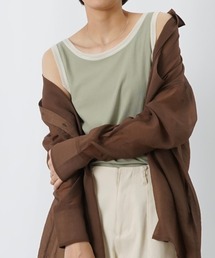 LC/LLL チュールパイピングタンクトップ