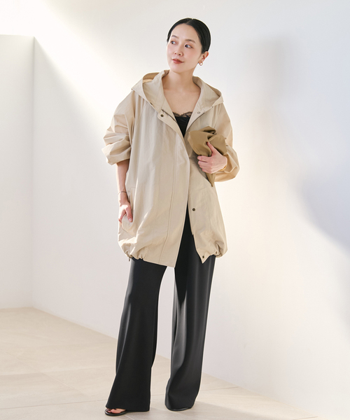plage(プラージュ)の「《追加》Bias Relax パンツ 11(その他パンツ・レディース・ブラック/オートミール・38/36/34)」の5枚目の写真