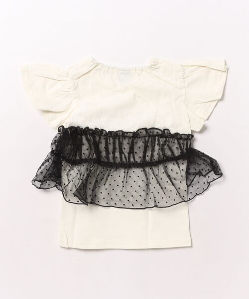 Crescent(クレッセント)の「チュールTシャツ(Tシャツ/カットソー・キッズ・その他1/ブラック/ラベンダー・120/110/100/130/90)」の4枚目の写真