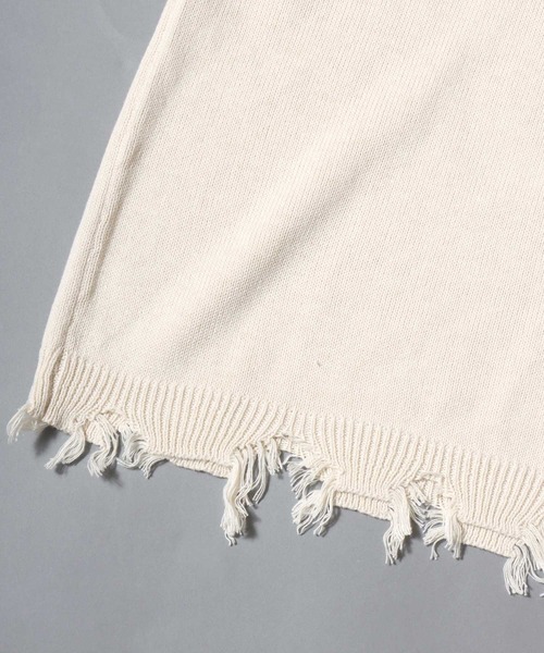ANPAS（アンパス）の「Heart Jacquard Knit Vest / ハートジャカードニットベスト  Vネック ユニセックス メンズ レディース トップス 春夏（ベスト・メンズ・ホワイト/ブラック・M/L）」の4枚目の写真