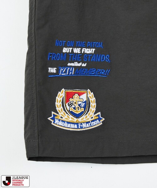 FREAK'S STORE（フリークスストア）の「J.LEAGUE×FREAK'S STORE 別注 SUPPORTERS NYLON SHORTS 【横浜 F・マリノス】（その他パンツ・メンズ・チャコールグレー/ブラック・LARGE/MEDIUM/SMALL）」の12枚目の写真