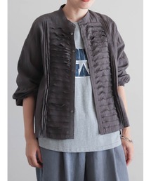 NOMBRE IMPAIR（ノンブルアンペール）の「【予約】レーヨンナイロンワッシャー　ボーダーフリルブラウス（シャツ/ブラウス）」