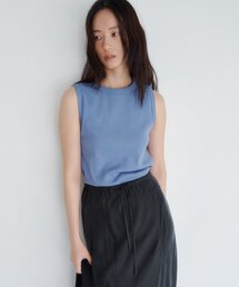 SHENERY | 【5色展開】リブコンパクトノースリーブ(Tシャツ/カットソー)