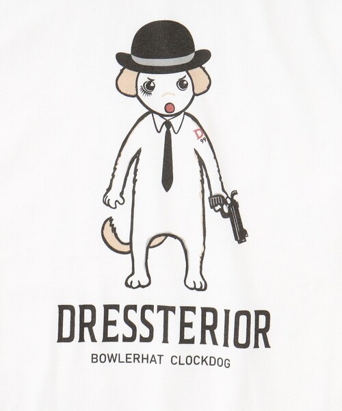 DRESSTERIOR（ドレステリア）の「◆【EC＆大阪ルクア店限定】ボーラーハットクロックドッグTシャツ（Tシャツ/カットソー・メンズ・ホワイト・92/91/90/94）」の15枚目の写真