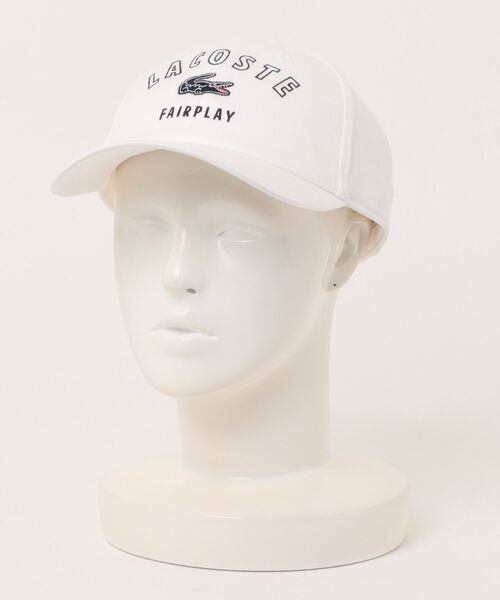 LACOSTE(ラコステ)の「【Ca】LACOSTE CAP(キャップ・レディース・オフホワイト/ブラック・FREE)」の1枚目の写真