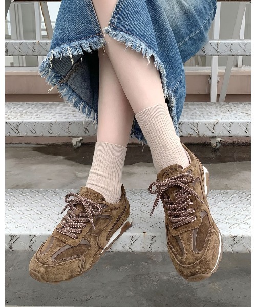 ASH(アッシュ)の「アッシュ【KASAR】ビンテージ加工スニーカー レトロ 汚し加工 フラット 薄底 ロープロ(スニーカー・レディース・ブラック・35/36/37/38/39)」の14枚目の写真