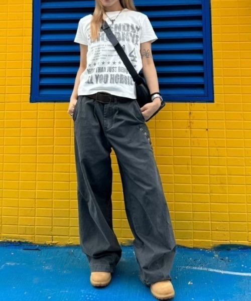 Vipoa(ヴィポア)の「vintage logo print tee(Tシャツ/カットソー・レディース・グレー/ブラック/ホワイト・FREE)」の13枚目の写真