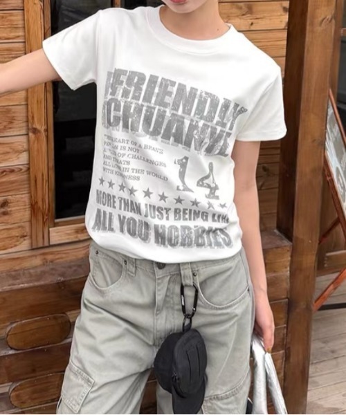 Vipoa(ヴィポア)の「vintage logo print tee(Tシャツ/カットソー・レディース・グレー/ブラック/ホワイト・FREE)」の14枚目の写真
