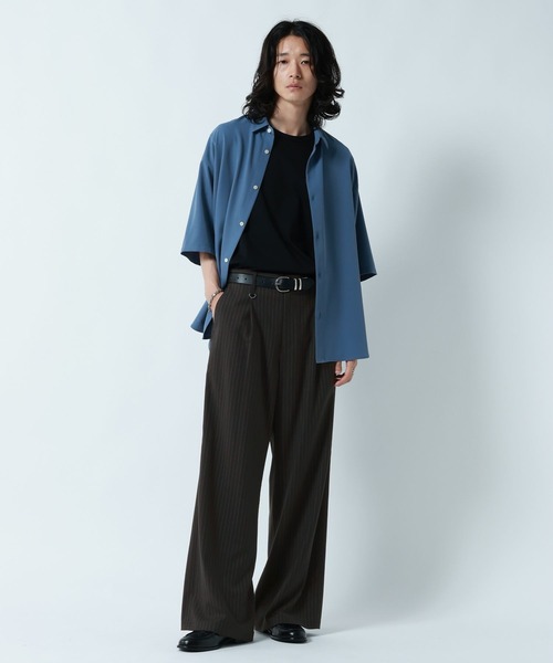 RAGEBLUE(レイジブルー)の「<接触冷感>COOL FEELING TR WIDE STRAIGHT SLACKS/TRワイドストレートスラックス(スラックス・メンズ・ブラック系その他/ブラック・MEDIUM/LARGE)」の7枚目の写真