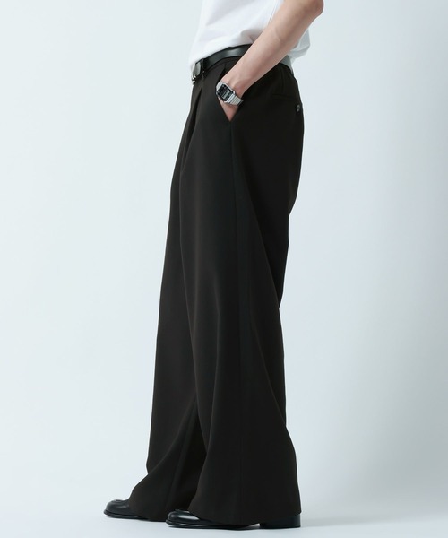 RAGEBLUE(レイジブルー)の「<接触冷感>COOL FEELING TR WIDE STRAIGHT SLACKS/TRワイドストレートスラックス(スラックス・メンズ・ブラック系その他/ブラック・MEDIUM/LARGE)」の15枚目の写真