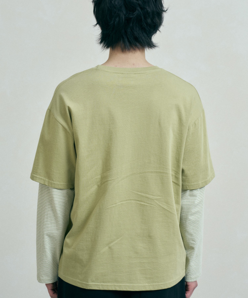 FERNOV(ペルノブ)の「88レイヤードロングスリーブグリーン(Tシャツ/カットソー・レディース・その他・2/1)」の4枚目の写真