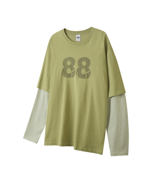 FERNOV(ペルノブ)の「88レイヤードロングスリーブグリーン(Tシャツ/カットソー・レディース・その他・2/1)」の5枚目の写真