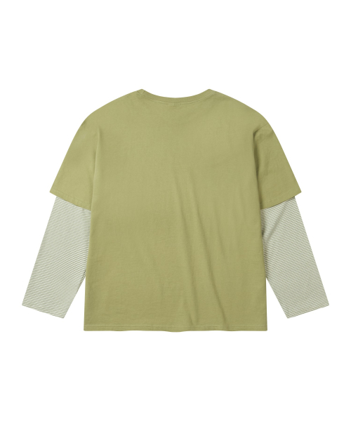 FERNOV(ペルノブ)の「88レイヤードロングスリーブグリーン(Tシャツ/カットソー・レディース・その他・2/1)」の7枚目の写真