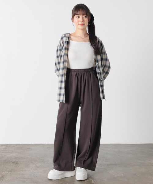 Honeys(ハニーズ)の「スウェットパンツ(スウェットパンツ・レディース・ブラウン/杢グレー/スミクロ・S/M/LL/L/SS)」の4枚目の写真