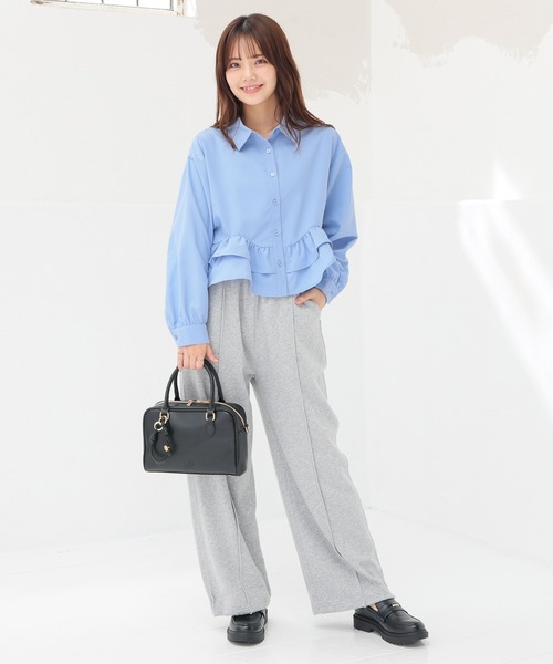 Honeys(ハニーズ)の「スウェットパンツ(スウェットパンツ・レディース・ブラウン/杢グレー/スミクロ・S/M/LL/L/SS)」の8枚目の写真