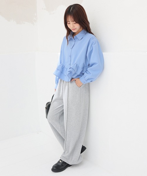 Honeys(ハニーズ)の「スウェットパンツ(スウェットパンツ・レディース・ブラウン/杢グレー/スミクロ・S/M/LL/L/SS)」の9枚目の写真