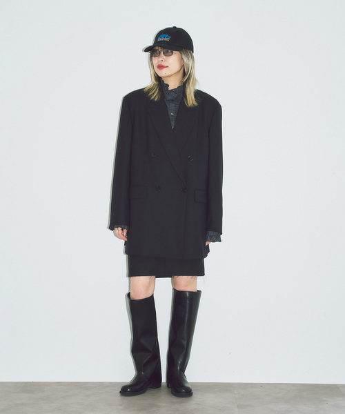 CITYSHOP（シティーショップ）の「DOUBLE OVER ジャケット（その他アウター・レディース・ブラック/ブラウン・38/36）」の8枚目の写真