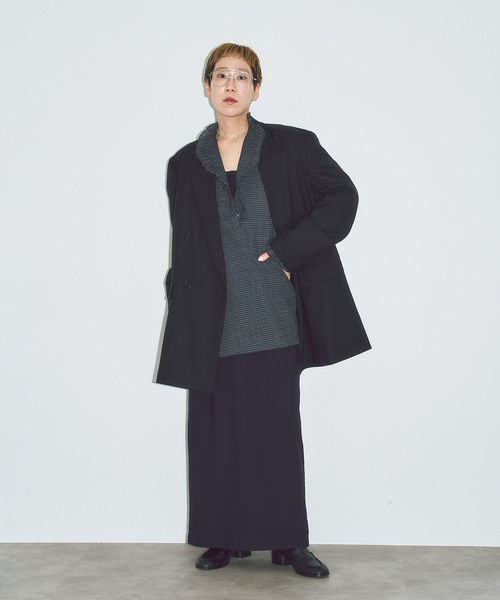 CITYSHOP（シティーショップ）の「DOUBLE OVER ジャケット（その他アウター・レディース・ブラック/ブラウン・38/36）」の10枚目の写真