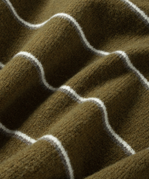NONBLANK（ノンブランク）の「ウールブレンドクルーネックカーディガン_KHAKI（カーディガン/ボレロ・メンズ・カーキ・MEDIUM/LARGE/X-LARGE）」の8枚目の写真