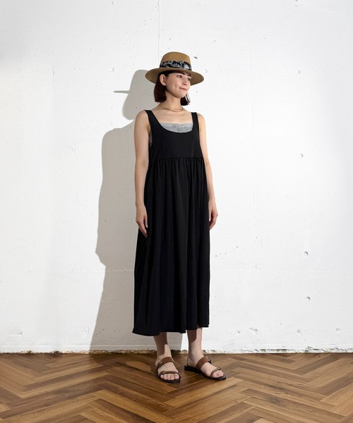 MAISON SELECT(メゾンセレクト)の「6C95 バックリボンワンピ&レースキャミセット(ワンピース・レディース・ライトブルー/ブラック/ホワイト/グレー・FREE)」の12枚目の写真
