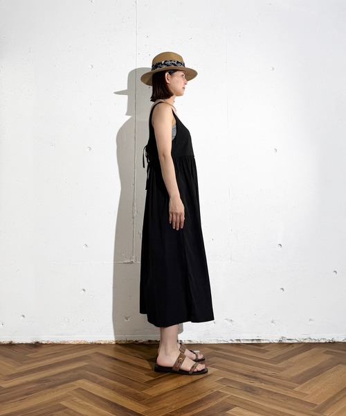 MAISON SELECT(メゾンセレクト)の「6C95 バックリボンワンピ&レースキャミセット(ワンピース・レディース・ライトブルー/ブラック/ホワイト/グレー・FREE)」の13枚目の写真