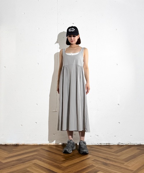 MAISON SELECT(メゾンセレクト)の「6C95 バックリボンワンピ&レースキャミセット(ワンピース・レディース・ライトブルー/ブラック/ホワイト/グレー・FREE)」の16枚目の写真