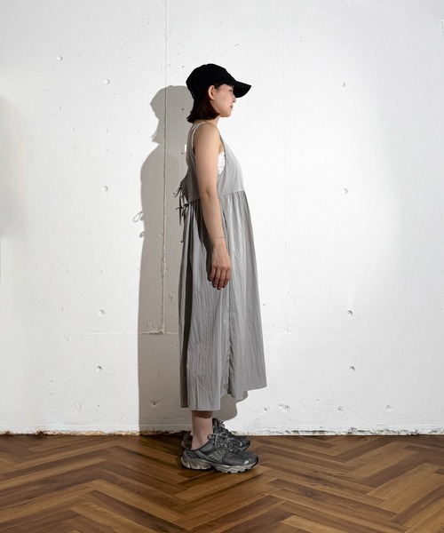 MAISON SELECT(メゾンセレクト)の「6C95 バックリボンワンピ&レースキャミセット(ワンピース・レディース・ライトブルー/ブラック/ホワイト/グレー・FREE)」の18枚目の写真