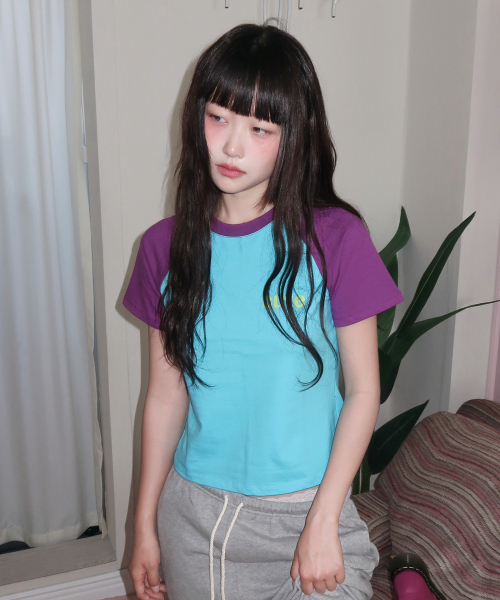 KIKOZY(キコジ)の「ソーキュートラグランTシャツパープル(Tシャツ/カットソー・レディース・パープル・FREE)」の2枚目の写真