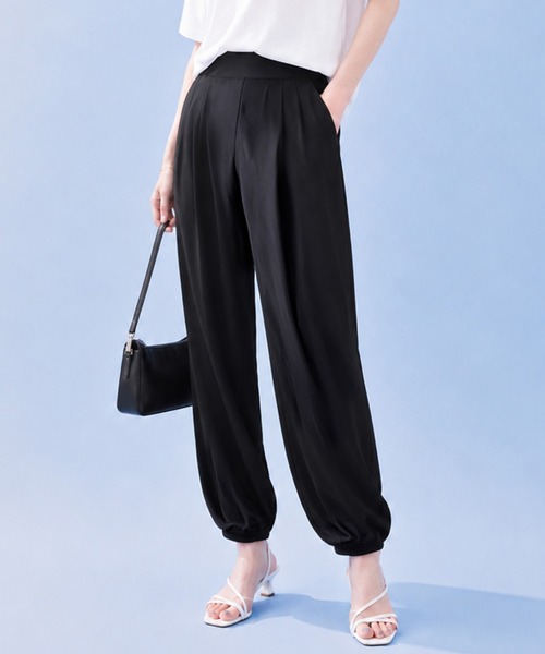 by LEGNA(バイレグナ)の「COOLIFY ジョガーパンツ(その他パンツ・レディース・ダークグレー/ブラック・L-Long/M-Long/L-Regular/M-Regular)」の1枚目の写真