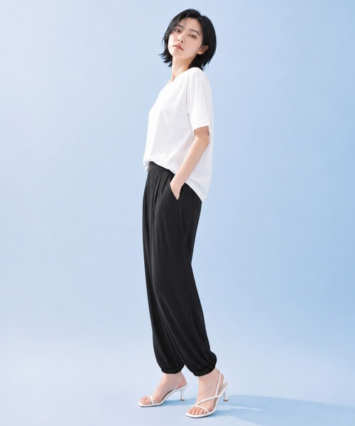by LEGNA(バイレグナ)の「COOLIFY ジョガーパンツ(その他パンツ・レディース・ダークグレー/ブラック・L-Long/M-Long/L-Regular/M-Regular)」の22枚目の写真