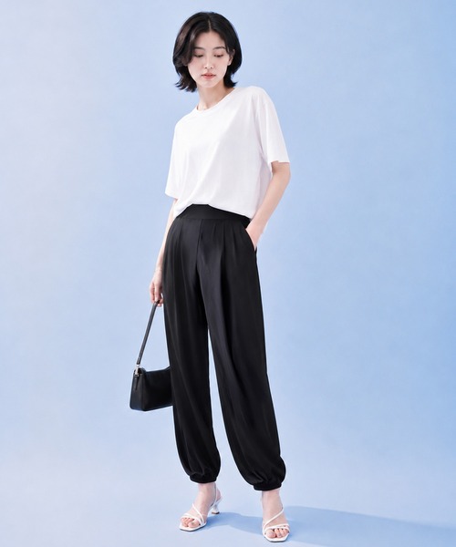 by LEGNA(バイレグナ)の「COOLIFY ジョガーパンツ(その他パンツ・レディース・ダークグレー/ブラック・L-Long/M-Long/L-Regular/M-Regular)」の18枚目の写真