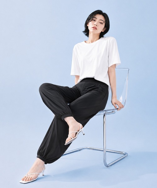 by LEGNA(バイレグナ)の「COOLIFY ジョガーパンツ(その他パンツ・レディース・ダークグレー/ブラック・L-Long/M-Long/L-Regular/M-Regular)」の20枚目の写真