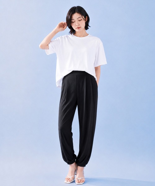 by LEGNA(バイレグナ)の「COOLIFY ジョガーパンツ(その他パンツ・レディース・ダークグレー/ブラック・L-Long/M-Long/L-Regular/M-Regular)」の21枚目の写真