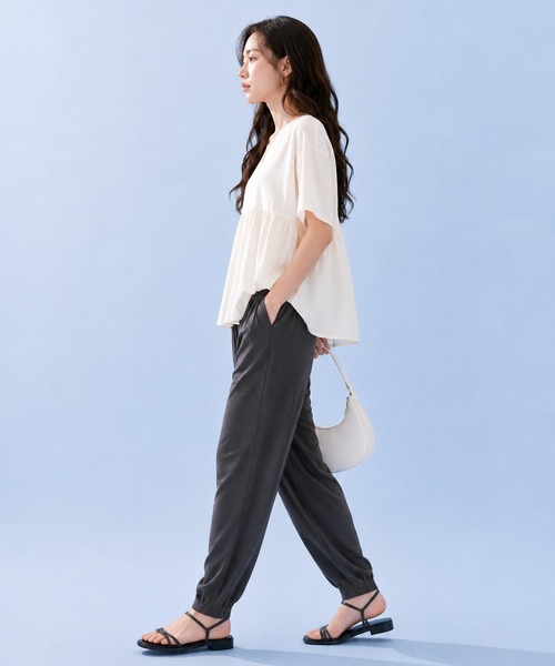 by LEGNA(バイレグナ)の「COOLIFY ジョガーパンツ(その他パンツ・レディース・ダークグレー/ブラック・L-Long/M-Long/L-Regular/M-Regular)」の13枚目の写真