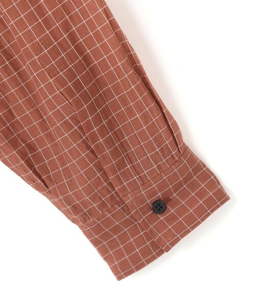YLEVE(イレーヴ)の「YLEVE / COTTON SILK CHECK PULLOVER SHIRT(シャツ/ブラウス・メンズ・ブラウン/ブルー・5/4)」の11枚目の写真