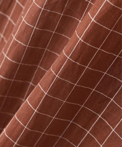 YLEVE(イレーヴ)の「YLEVE / COTTON SILK CHECK PULLOVER SHIRT(シャツ/ブラウス・メンズ・ブラウン/ブルー・5/4)」の12枚目の写真