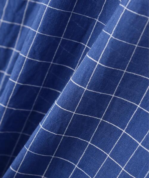 YLEVE(イレーヴ)の「YLEVE / COTTON SILK CHECK PULLOVER SHIRT(シャツ/ブラウス・メンズ・ブラウン/ブルー・5/4)」の15枚目の写真