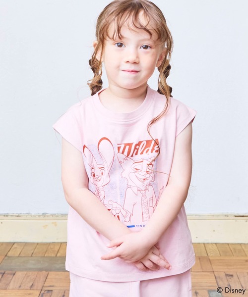 別注】ズートピアプリントノースリーブカットソー（Tシャツ/カットソー