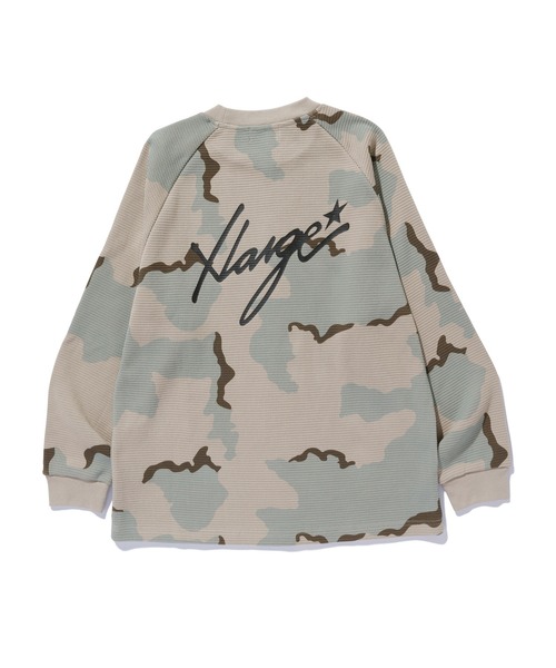 XLARGE(エクストララージ)の「WAFFLE RAGLAN TOP(Tシャツ/カットソー・メンズ・カモフラージュ/マスタード/ブラック・S/M/L/XL)」の19枚目の写真