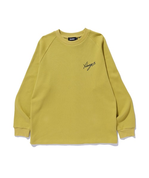 XLARGE(エクストララージ)の「WAFFLE RAGLAN TOP(Tシャツ/カットソー・メンズ・カモフラージュ/マスタード/ブラック・S/M/L/XL)」の20枚目の写真